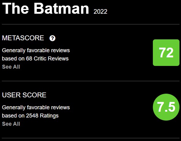 The Dark Knight - Metacritic